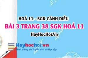 Bài 3 trang 38 SGK Hoá 11 Cánh diều